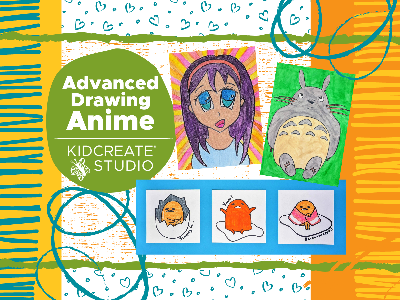 Kidcreate Studio - Newport News. Advanced Drawing- Anime Weekly Class (7-12 Years)
