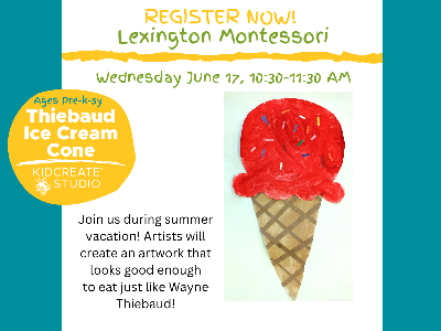 Lexington Montessori: THIEBAUD ICE CREAM CONE